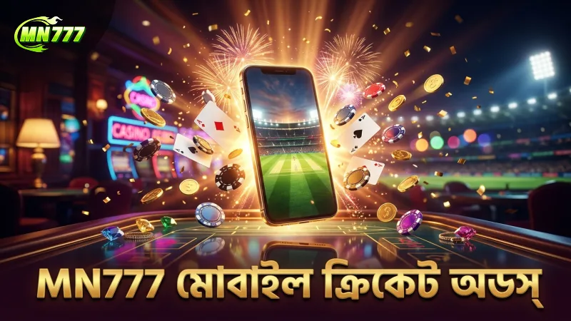 সঠিক ক্রিকেট বেটিং অডস বেছে নিয়ে জয়ের হার বাড়ান 1 MN777 মোবাইল প্ল্যাটফর্মে দ্রুত ও নির্ভরযোগ্য ক্রিকেট অডস পাওয়া যায়