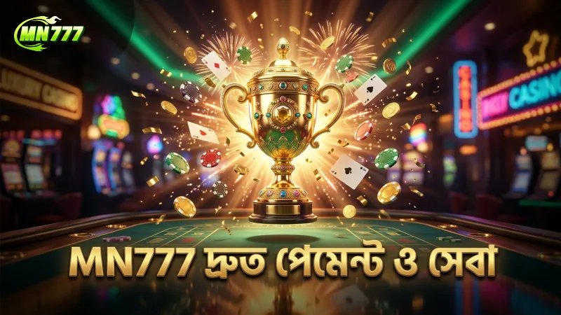 দ্রুত পেমেন্ট ও নির্ভরযোগ্য গ্রাহক সেবা MN777 ক্যাসিনোর মূল আকর্ষণ