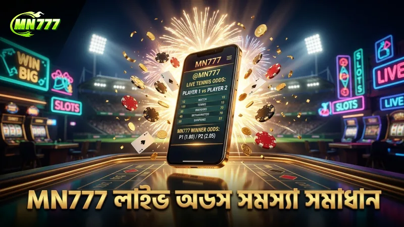 টেনিস বেটিং অডস বোঝার জন্য ৫টি গুরুত্বপূর্ণ বিষয় 2 লাইভ ইন-প্লে বেটিংয়ে MN777 এর অডস পরিবর্তন ও সমস্যা সমাধান